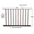 CRL Matte Bronze 48 x 48 Picket Fence Panel Series 200/300/350/400