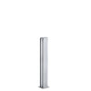 12" satin anodized aluminum square partition post with U-channel for 1/4" glass, SKU D990A12C