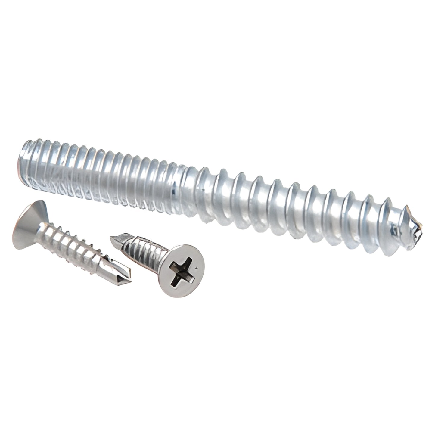 RSP3PS stainless steel hanger bolt and two self-drilling Phillips screws for CRL handrail brackets