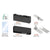 CRL Matte Black European Patch Door Kit w/ Lock for Frameless Glass