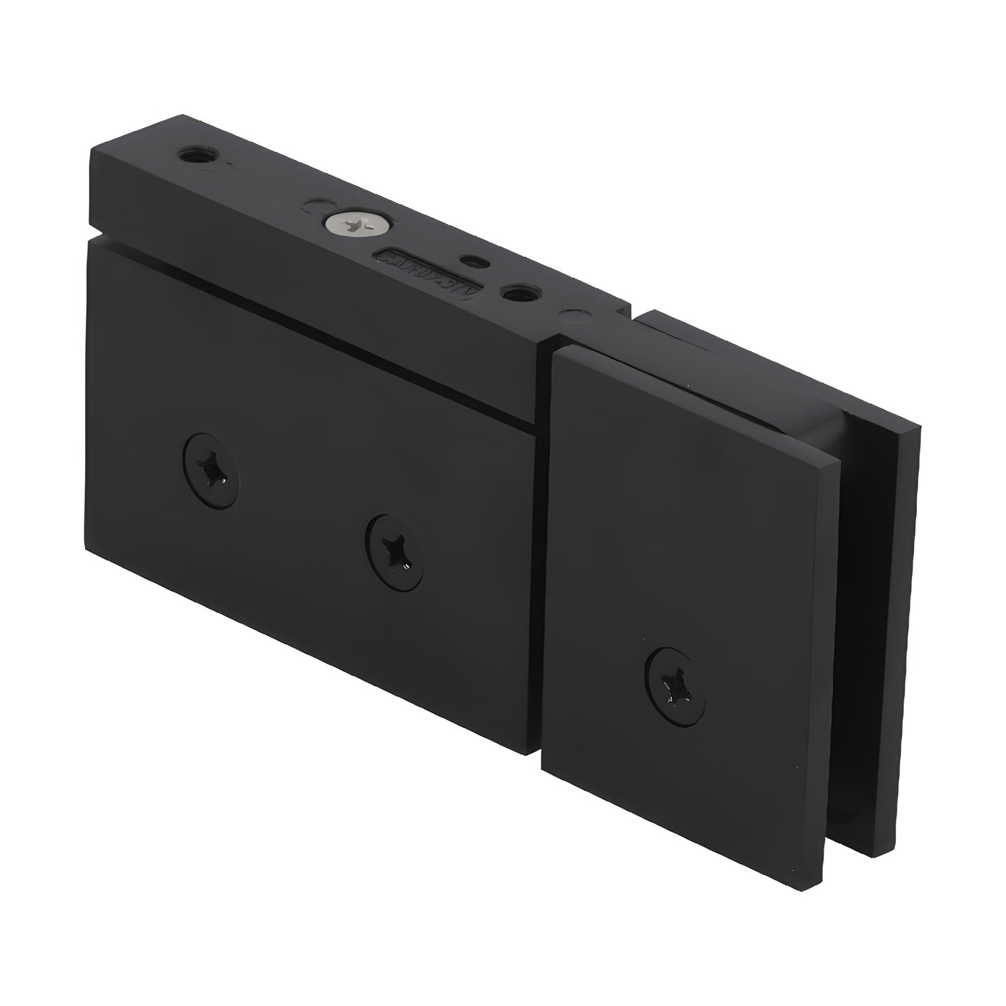 CAR070RB oil-rubbed bronze squared brass pivot hinge for 8-10mm glass shower door, head & sill mount