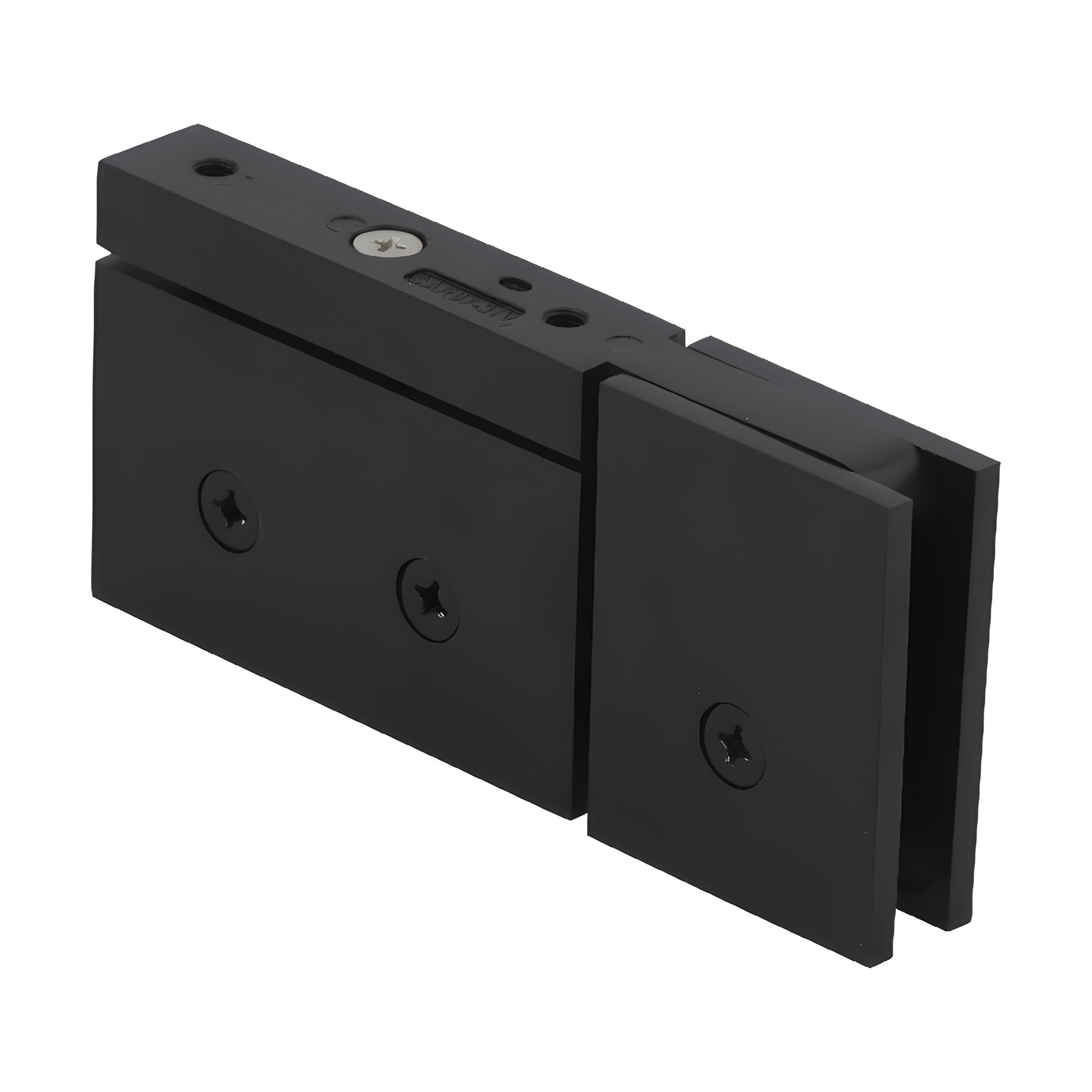 CAR070RB oil-rubbed bronze squared brass pivot hinge for 8-10mm glass shower door, head & sill mount