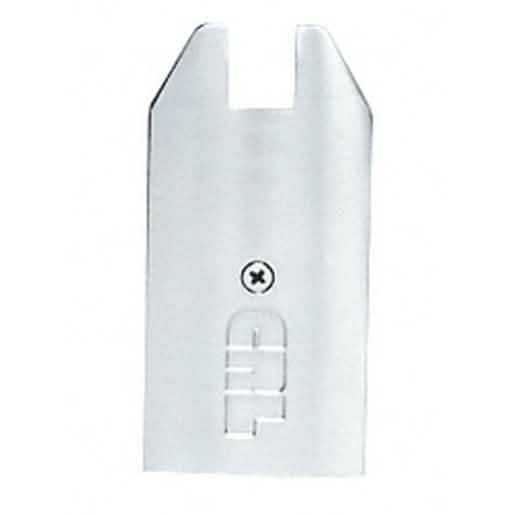 CRL Brushed Stainless 4" Tapered End Cap for Sidelite Rails - Sleek & Durable Design