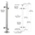 CRL P1 316 Brushed Stainless 42 in Center-Post 180° Railing Kit