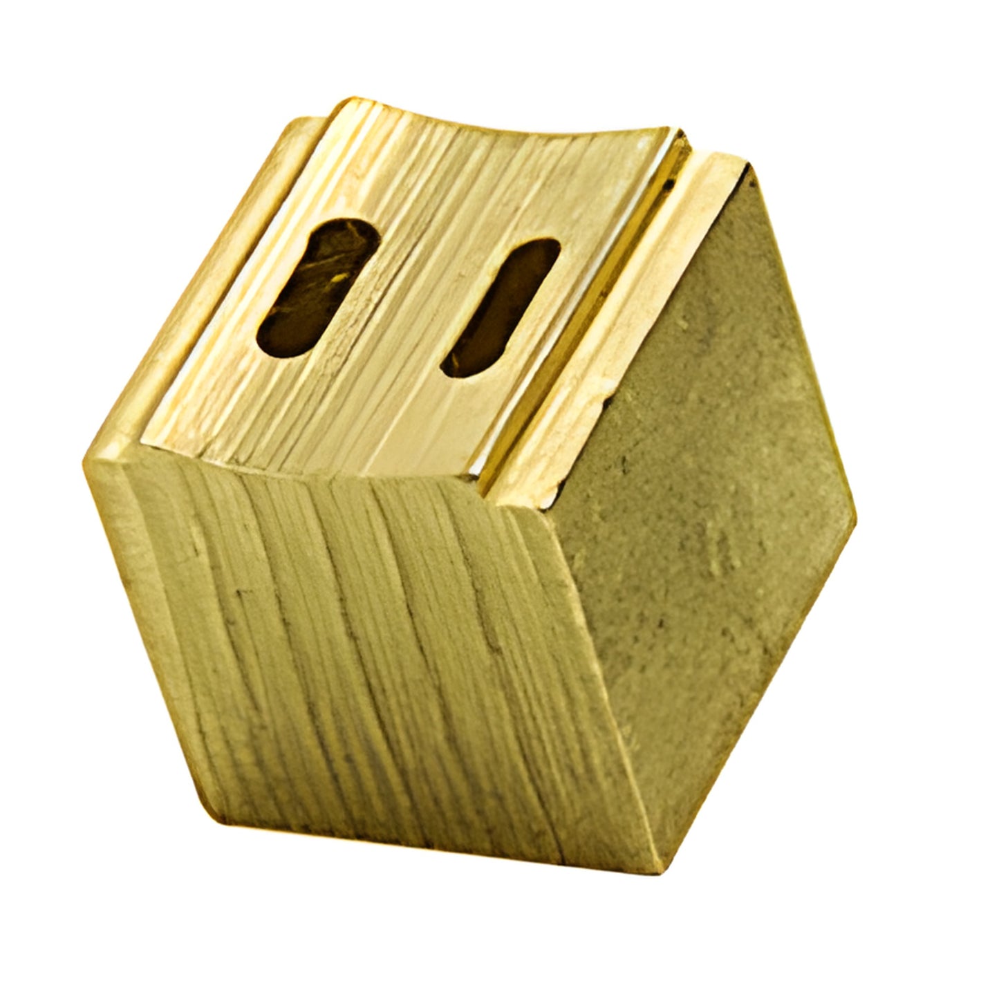 BN7 solid brass 7/16 in tip nozzle for hot-melt butyl, ridge for insulating glass sealant application