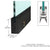 CRL Matte Black 35-3/4in Locking Glass Door Rail 4in Square