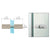 CRL Brushed Nickel Cylinder Back-to-Back Glass Shower Door Knob Set