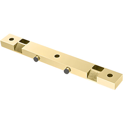 CRL Polished Brass Double Door Stop & Strike Plate
