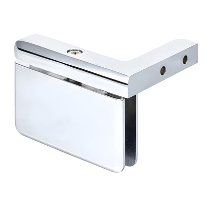 Polished chrome Prima series right-hand beveled shower pivot hinge for 8-10mm glass, SKU PPH05RCH.
