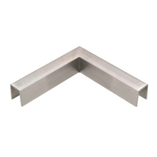 CRL 316 Brushed Stainless 90° Corner for 11 Gauge Crisp Cap Railings - Durable & Sleek