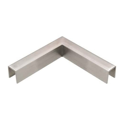 CRL 316 Brushed Stainless 90° Corner for 11 Gauge Crisp Cap Railings - Durable & Sleek