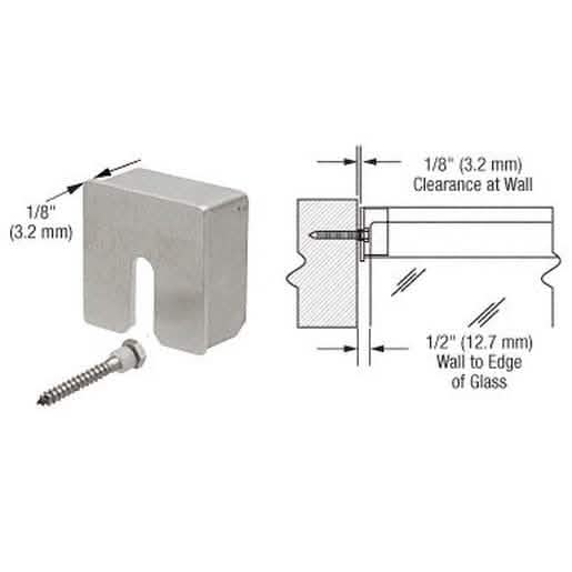 CRL Brushed Stainless Square End Cap for 1-1/2" Railing - Modern, Durable Finish