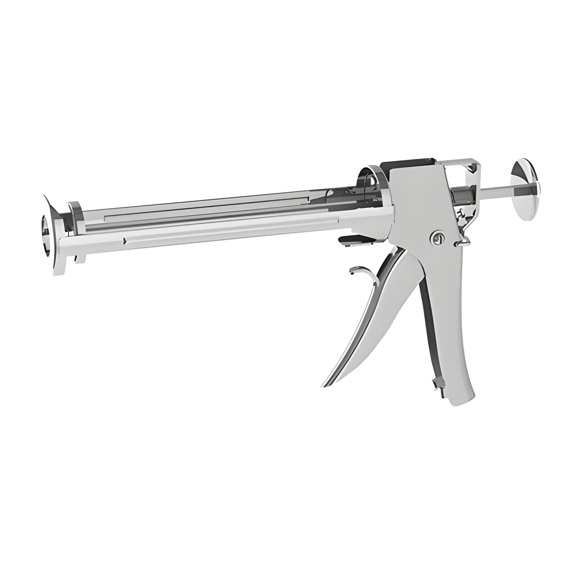 CRL Albion Deluxe caulking gun SKU AB1393 - chrome high thrust 41mm applicator with thumb release and square rod