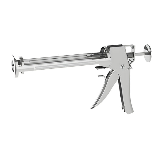 CRL Albion Deluxe caulking gun SKU AB1393 - chrome high thrust 41mm applicator with thumb release and square rod