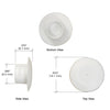 QC100 TrimQuick white round plastic screw cap cover for vinyl trim, hides screw heads - pack of 100