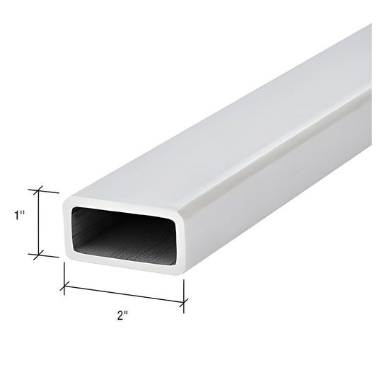 1x2 inch brushed stainless steel rectangular tubing for handrails, SKU PR1X2BS20