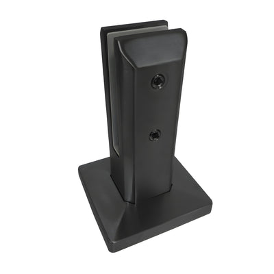 CRL Matte Black Square Surface-Mount Friction-Fit Glass Spigot 2205