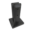 FWCS22MBL matte black 2205 duplex stainless surface-mount friction-fit spigot for 12mm glass