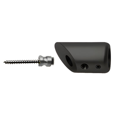 CRL Matte Black Mitered Support Bar Bracket