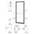 CRL-U.S. 250 Series Narrow Stile Black Anodized Door Leaf 3'0x7'0