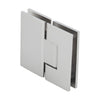 CRL Vienna V1E180SN satin nickel 180 glass-to-glass squared shower hinge, brass construction.