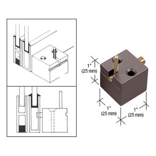 CRL Dark Bronze Deck Catch for Pass-Thru Windows - Secure and stylish window solution