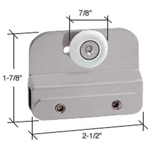 CRL Brushed Nickel Inside Top Hanger Bracket - Elegant, durable support for sliding doors.