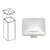 CRL 100 Series Low-Profile Post Cap - Clear Anodized/Painted