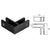 CRL Matt Black 90° Glass Bracing Clamp for Frameless Glass