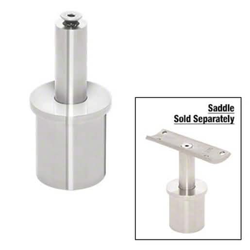 CRL 316 Polished Stainless Steel Vertical Adjustable Post Cap for 1.9" Round Posts