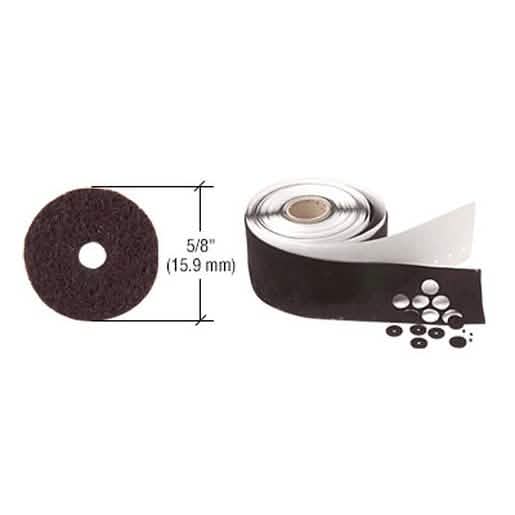 CRL Black 5/8" Diameter Felt Washers - Durable, High-Quality, Ideal for Various Applicatio