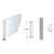 CRL PP08 12" Brushed Stainless Steel Round Corner Post for Counters