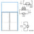 CRL-U.S. Aluminum 451 2ft Offset Pivot Transom Frame - White Kynar