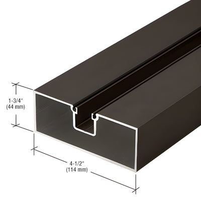 CRL-U.S. Aluminum 24'2" Center-Hung Door Jamb, Bronze Anodized