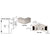 CRL Polished Nickel 90 Degree Sleeve-Over Glass Clamp