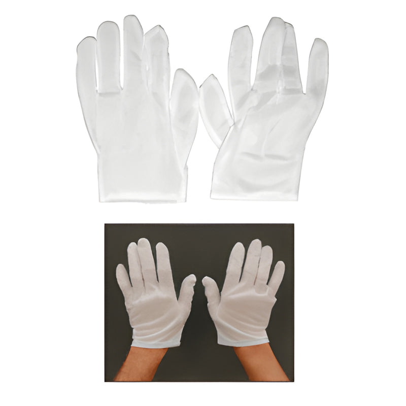 NG170 white lint-free nylon gloves (small), pair shown for glass/insulating glass handling - sold in 12 pairs.
