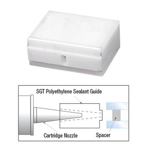 CRL 3/8" Polyethylene Sealant Guide for precise and easy sealant application.