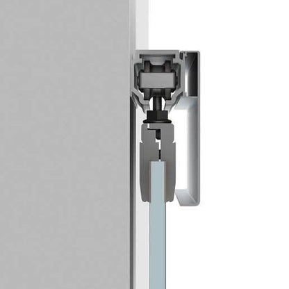 CRL50 Series Single Sliding Door Kit: Sleek Wall Mount Design for Modern Interiors.