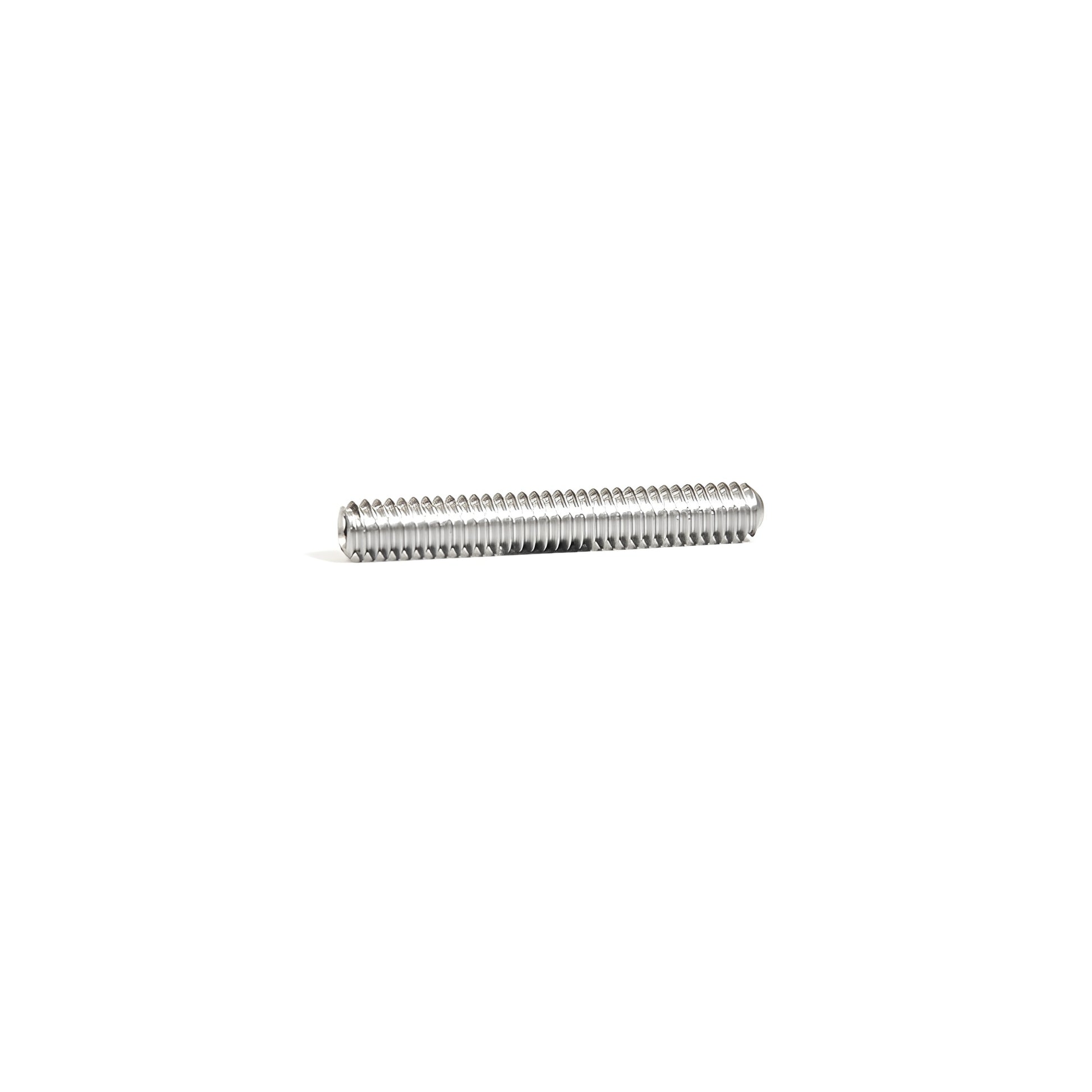 AS14134 stainless steel headless Allen screw 1-3/4 in (44 mm), 1/4-20 threaded fastener