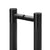 Latitude 34 Atlas 48in Back-to-Back Straight Bar Pull Black Stainless
