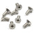 CRL Brushed Nickel 5x12mm Flat Head Phillips Cover Plate Screws