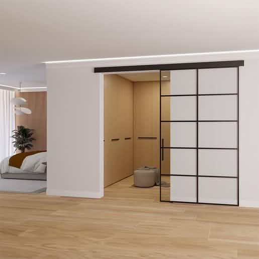 CRL50 Matte Black Single Sliding Door Wall Mount Kit - Sleek Design & Easy Installation