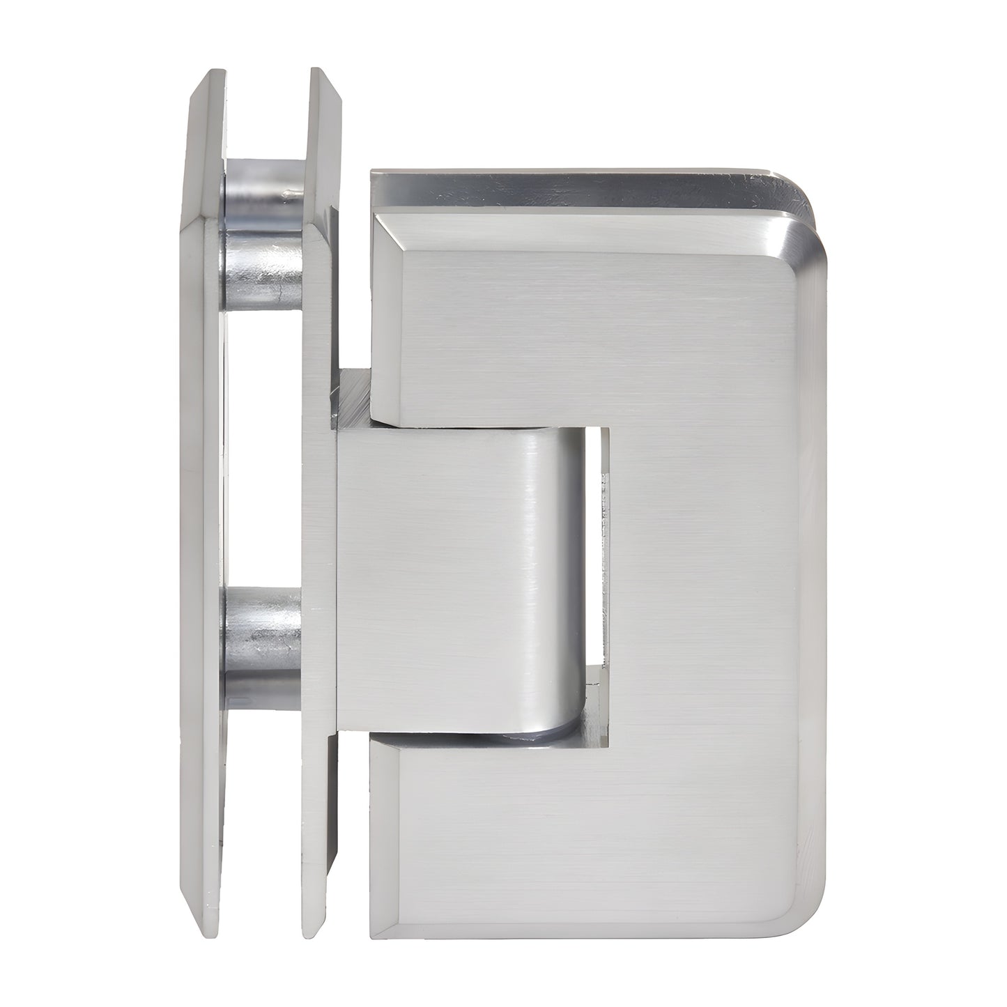 CRL Cologne shower hinge C0L092BCH, brushed chrome solid brass, 90 glass-to-glass.