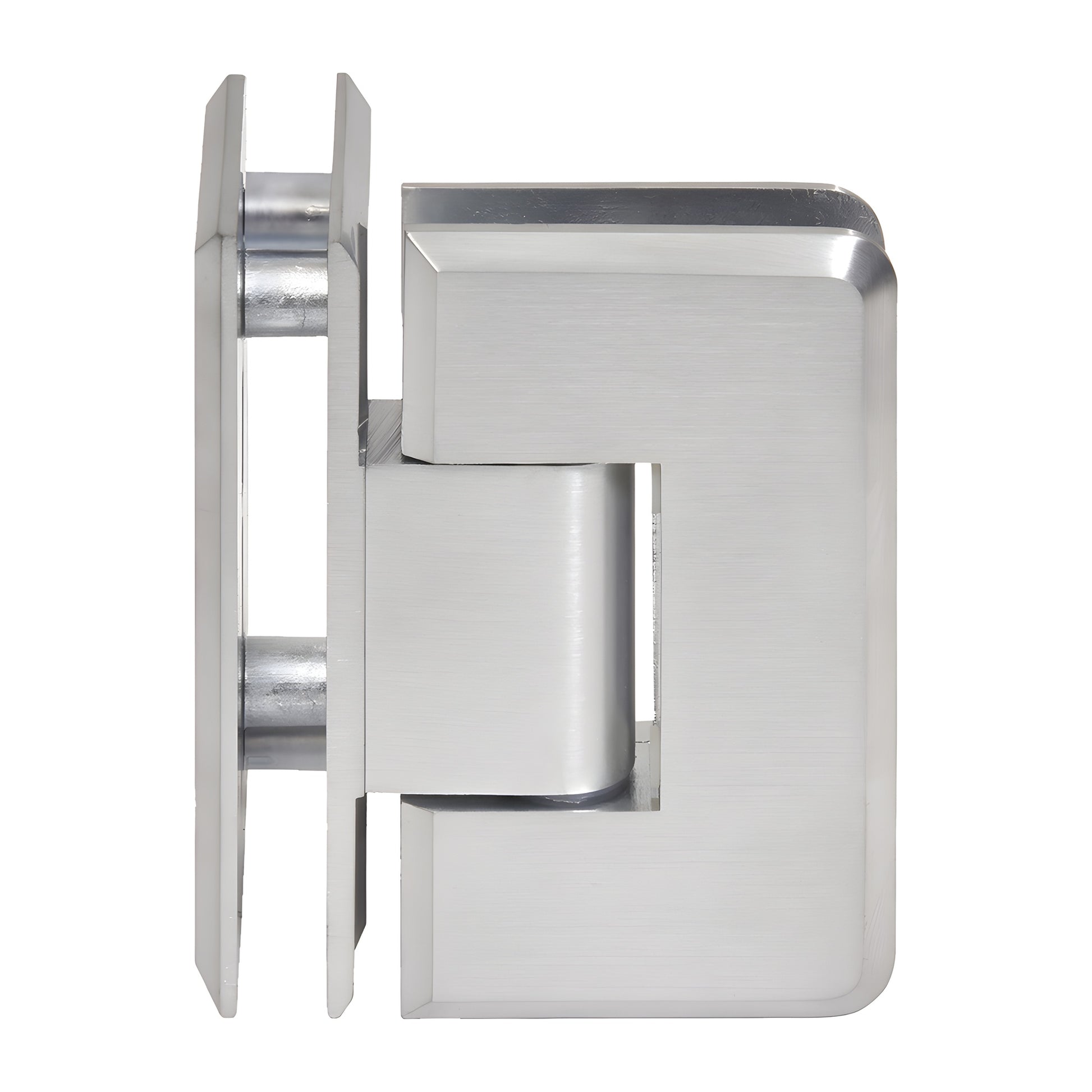 CRL Cologne shower hinge C0L092BCH, brushed chrome solid brass, 90 glass-to-glass.