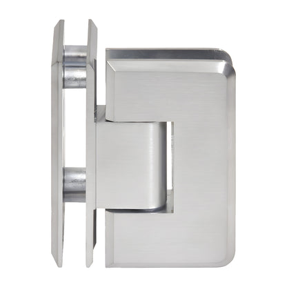 CRL Cologne shower hinge C0L092BCH, brushed chrome solid brass, 90 glass-to-glass.