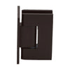 Oil rubbed bronze Geneva glass shower hinge, full back plate, fits 8-12mm glass (SKU: GEN0370RB)