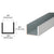 CRL Satin Anodized 3/4 in Aluminum U-Channel for Glass