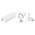 CRL White Snap-In Vinyl Glazing Bead for Window Replacement