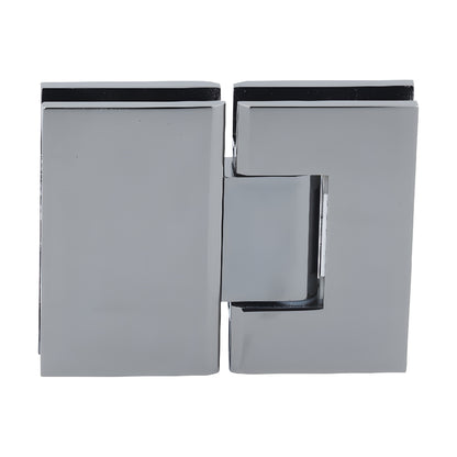GEN180GM Geneva self-centering glass-to-glass shower hinge, brass, gun metal finish, fits 8-12mm glass.