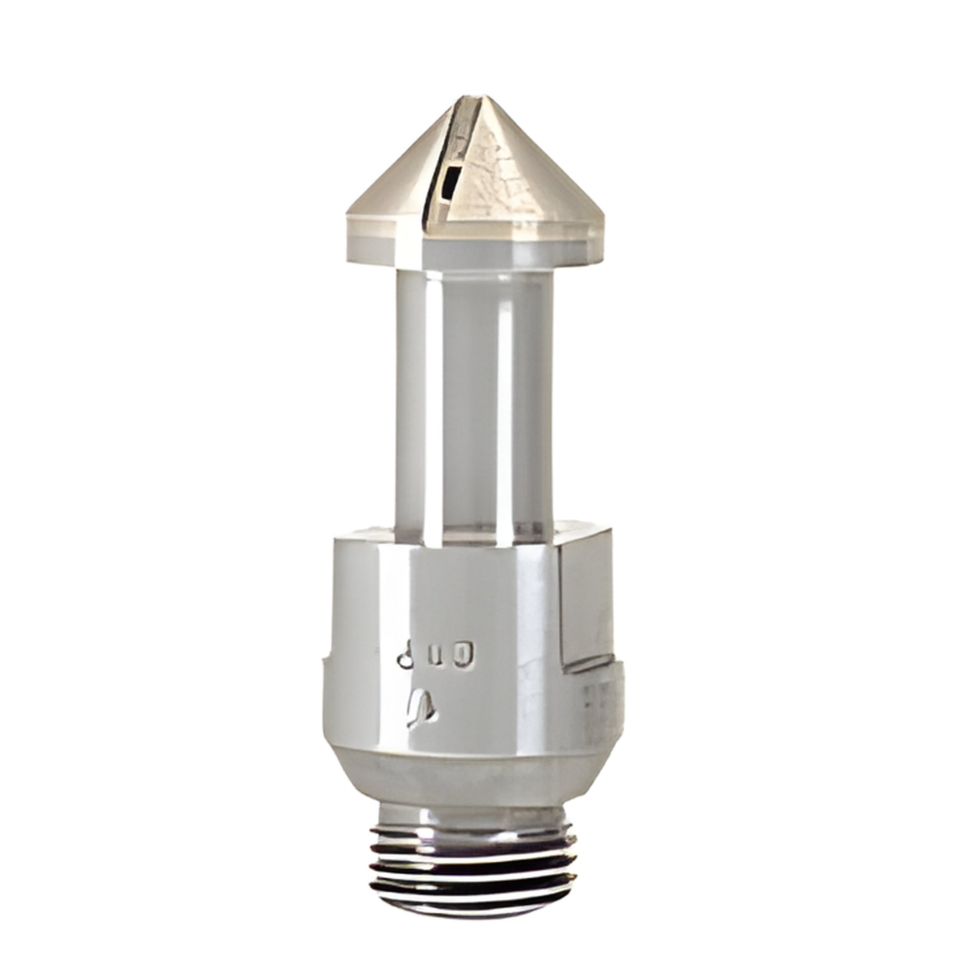 BDC1 diamond countersink, 1in metal bond cone with Belgian threaded shank for chip free 90 tapers in glass, marble, granite.